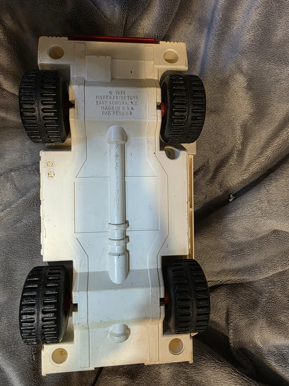 Fisher-Price Rescue Truck Toy- Vintage- Red and Cream